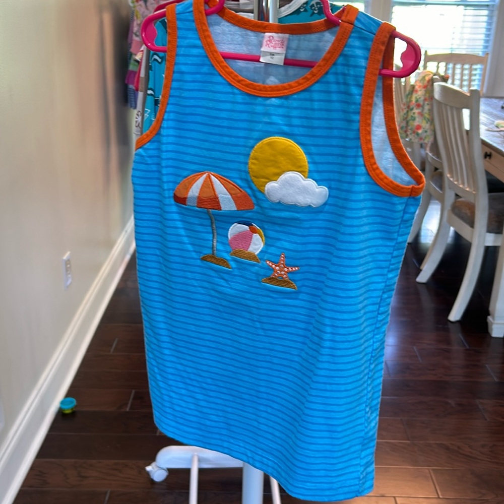 Ricrac and Ruffles, EUC, size 10, summer tank